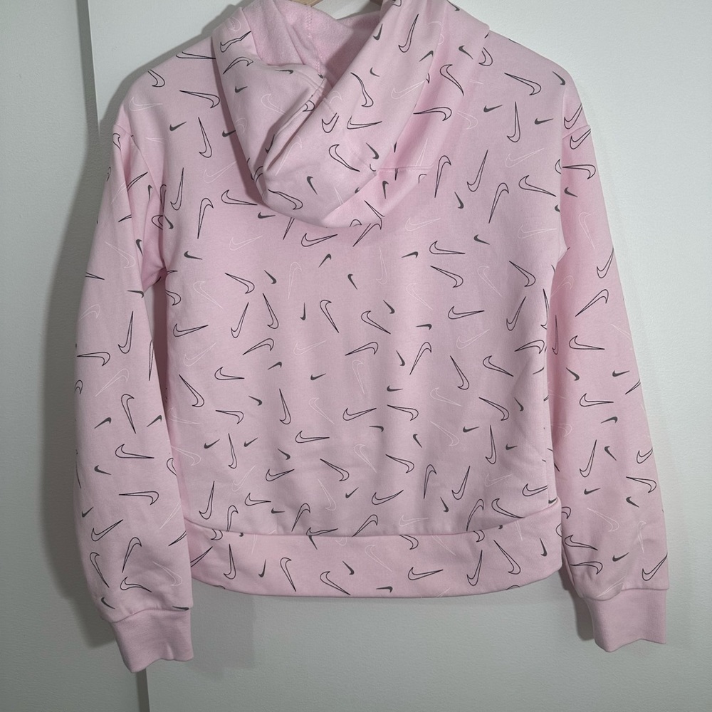 Girls Pink Nike Hoodie Sweatshirt Sz L 10-12 - Picture 4 of 9
